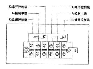 XWFJ-101、XQFJ-101型 單筆儀表控制部分接線端子圖